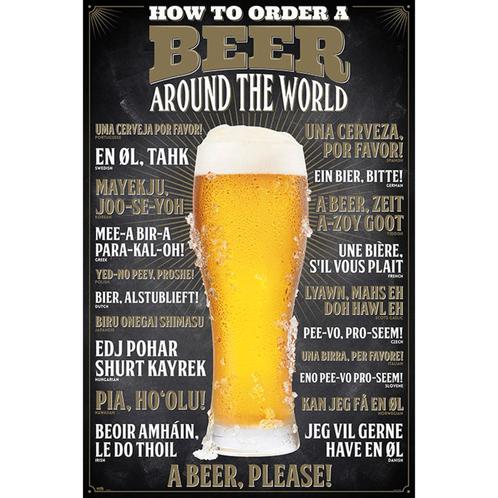 Poster How to Order a Beer 61x91,5cm, Verzamelen, Posters, Nieuw, A1 t/m A3, Verzenden