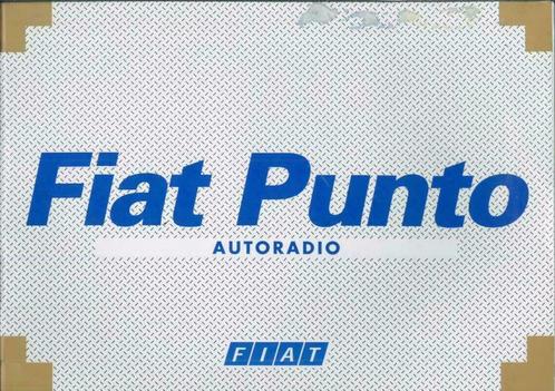 2000 Fiat Punto Autoradio Instructieboekje Handleiding NL, Auto diversen, Handleidingen en Instructieboekjes, Verzenden