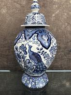 Royal Boch (Boch Frères) - Delft Blue Lidded Vase – Peacock