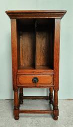 Bijzettafel - Eik - Grammofoon platen kast