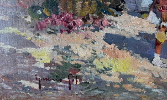 Ignacio Gil Sala (1913–2003) - Mercado de Ibiza, Antiek en Kunst, Kunst | Schilderijen | Klassiek
