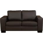 Leren bank Enjoy - 2 zits - Toledo Caffe (donkerbruin) -, Huis en Inrichting, Banken | Bankstellen, 150 tot 200 cm, Nieuw, Ophalen of Verzenden