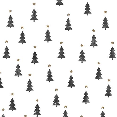 Inpakpapier Cadeaupapier Kerst Kerstbomen Tiny Trees -, Hobby en Vrije tijd, Knutselen, Overige typen, Nieuw, Ophalen of Verzenden