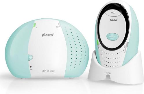 Alecto DBX-85MT - Full Eco DECT babyfoon - Wit/Mintgroen, Kinderen en Baby's, Babyfoons, Verzenden