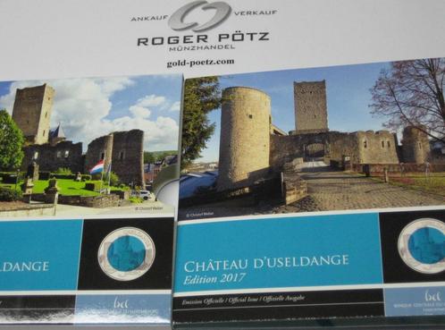 Luxemburg 5 Euro 2017 Château duseldange 2017 Pp Ovp Niob, Postzegels en Munten, Munten | Europa | Euromunten, Verzenden