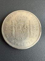 Spanje. Alfonso XIII. 5 Pesetas 1893 * 18-93. PG-V (Zonder, Postzegels en Munten, Munten | Europa | Niet-Euromunten