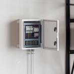 vidaXL Controlekast Grijs 30 x 16.5 x 40 cm Kunststof, Doe-het-zelf en Verbouw, Elektra en Kabels, Verzenden, Nieuw