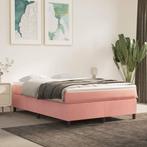 vidaXL Boxspring bed fluweel roze 140x200 cm, Verzenden, 140 cm, 200 cm, Stof