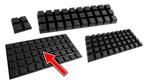 Set van 40 stootdopjes (12.7x12.7x3 mm, zwart, trapezium), Ophalen of Verzenden, Nieuw