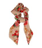 Scrunchie Haarelastiek Linten Roos Bloemen Glitter Print ..., Verzenden, Nieuw