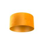 Velours lampenkap geel 50/50/25 met gouden binnenkant, Huis en Inrichting, Lampen | Lampenkappen, Nieuw, Overige vormen, Minder dan 25 cm