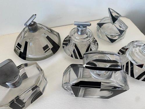 Parfumfles (6) - Glas - Parfumflesjes+juweelkist, Antiek en Kunst, Antiek | Glas en Kristal