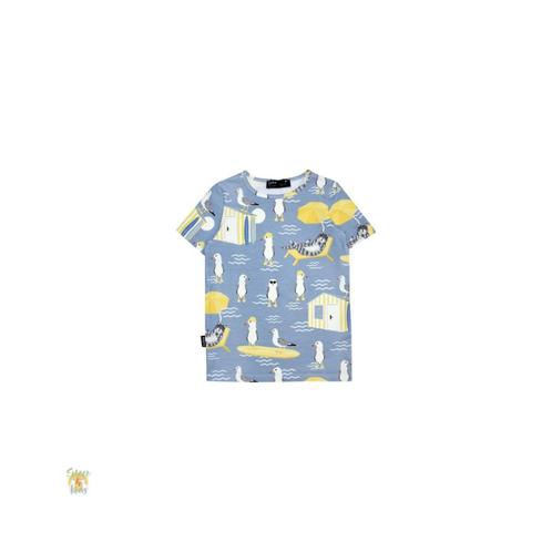 T-shirt - zomerse dierenprint - maten: 110/116, 122/128,, Kinderen en Baby's, Kinderkleding | Overige, Nieuw, Verzenden