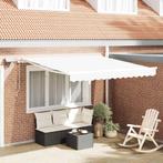 vidaXL Inklapbaar Zonnescherm met Wit 300 x 250 cm Stof, Verzenden, Nieuw