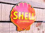 Shell Gasolina Schelp emaille bord 15x15cm, Verzamelen, Verzenden, Nieuw