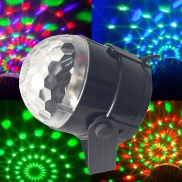 Crystal magic ball disco lamp rgb led discobol discolamp 180 beschikbaar voor biedingen