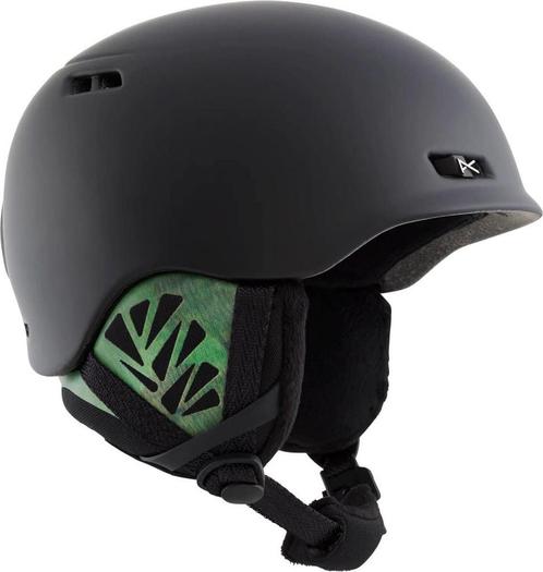 Anon Skihelm - Vrouwen - zwart/groen S, Fietsen en Brommers, Brommerhelmen