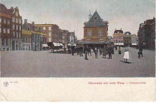 LEEUWARDEN - Nieuwstad met Oude Waag, Verzamelen, Ansichtkaarten | Nederland, Verzenden