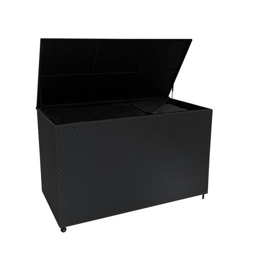 Rotan Tuin Opbergbox Zwart Groot Kussenbox 996L Buiten, Huis en Inrichting, Woonaccessoires | Kussens, Verzenden
