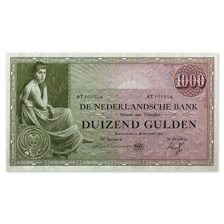 1000 Gulden Grietje Seel 1926 Zfr, Postzegels en Munten, Bankbiljetten | Nederland, Verzenden