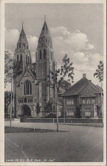 LAREN (N. H.) - R. K. Kerk St. Jan, Verzamelen, Ansichtkaarten | Nederland, Verzenden