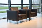 2x Topform fauteuil Cadira in soepel zwart leer, NL product., Huis en Inrichting, Fauteuils, Nieuw, 75 tot 100 cm, Leer, 75 tot 100 cm