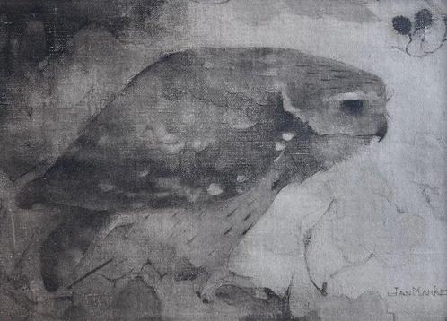 Jan Mankes (1889-1920), after - Roofvogeltje op tak, Antiek en Kunst, Antiek | Overige Antiek