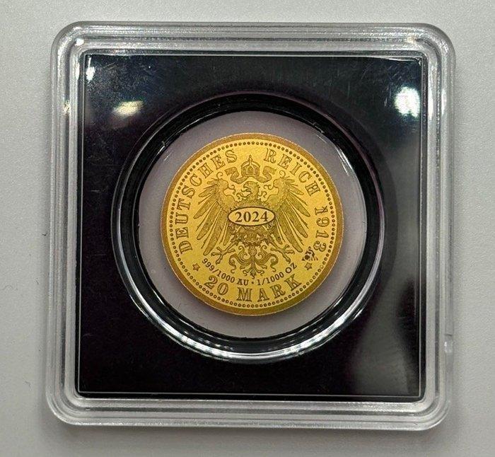 Duitsland. lot 5 x 1/1000 Oz. - Gold .999 (Zonder, Postzegels en Munten, Munten | Europa | Niet-Euromunten