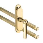 Kruk-espagnolet Chemin de Fer rechts messing ongelakt, Verzenden, Nieuw