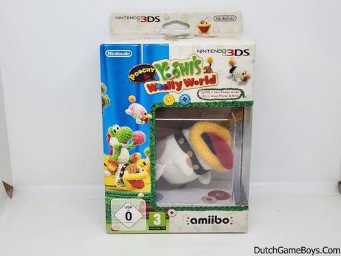 Nintendo 3DS - Yoshis Woolly World + Amiibo Yarn Poochy - B, Spelcomputers en Games, Games | Nintendo 2DS en 3DS, Gebruikt, Verzenden