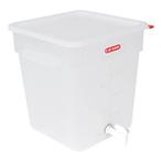 Dranken-container kunststof 18 liter | Met aftapkraan |, Verzenden, Nieuw in verpakking