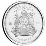 EC8 - Grenada Coat of Arms 1 oz 2021 (25.000 oplage), Verzenden, Midden-Amerika, Losse munt, Zilver