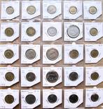 Monaco. 25 different coins 1924-1982 | 10 Centimes to 100