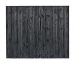 Schutting Tuinscherm Dresden 150x180cm Zwart Gespoten Grenen, 1 tot 2 meter, Minder dan 3 meter, Nieuw, Ophalen of Verzenden