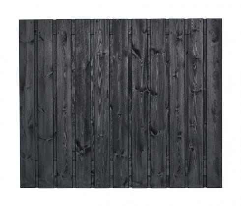 Schutting Tuinscherm Dresden 150x180cm Zwart Gespoten Grenen, Tuin en Terras, Schuttingen, Minder dan 3 meter, Nieuw, Hout, 1 tot 2 meter