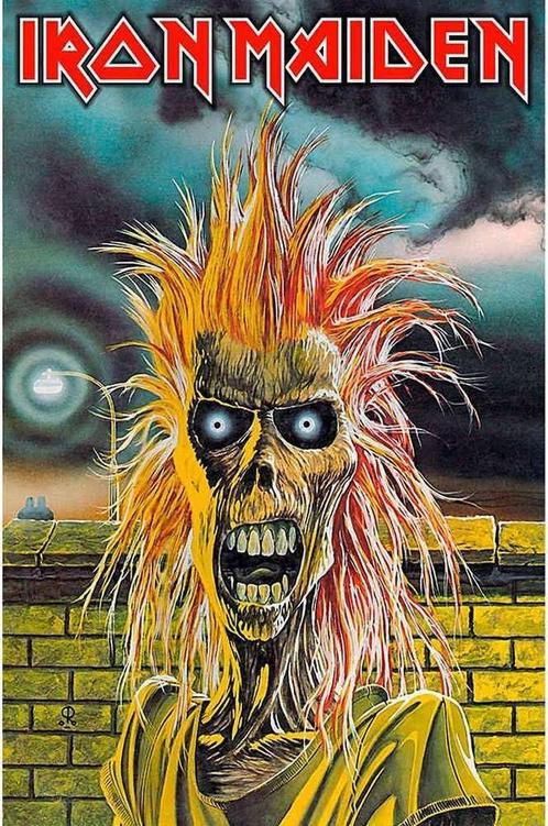 Iron Maiden Iron Maiden Textielposter officiële merchandise, Verzamelen, Muziek, Artiesten en Beroemdheden, Poster, Artwork of Schilderij