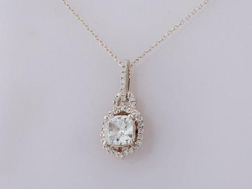Zonder Minimumprijs - Ketting met hanger - 14 karaat Witgoud, Sieraden, Tassen en Uiterlijk, Antieke sieraden