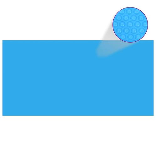 vidaXL Zwembadzeil rechthoekig 549 x 274 cm PE blauw, Tuin en Terras, Zwembad-toebehoren, Nieuw, Verzenden