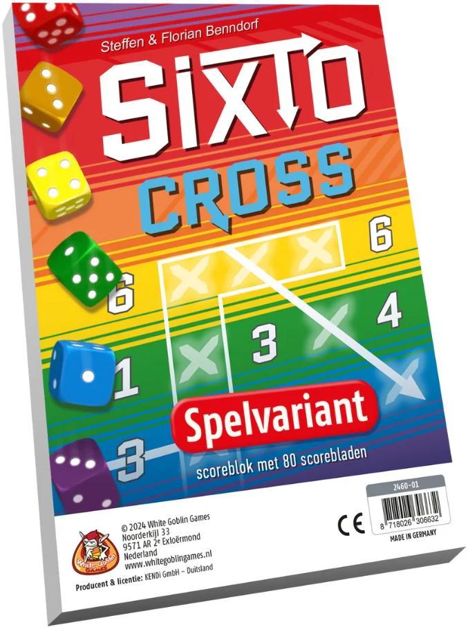 Sixto - Cross Scoreblok | White Goblin Games -, Hobby en Vrije tijd, Gezelschapsspellen | Bordspellen, Nieuw, Verzenden