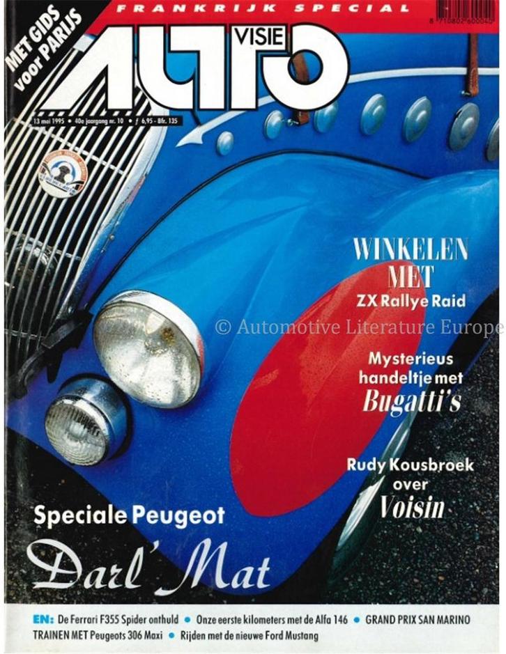 1995 AUTOVISIE MAGAZINE 10 NEDERLANDS, Boeken, Auto's | Folders en Tijdschriften