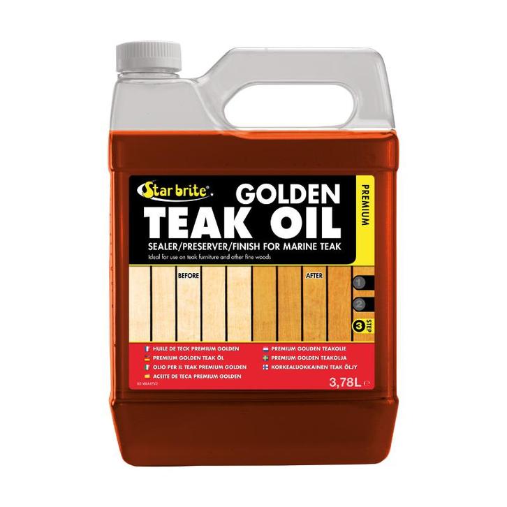 Starbrite Teak Premium Golden Oil 3780 ml, Watersport en Boten, Bootonderdelen, Nieuw, Zeilboot of Motorboot, Ophalen of Verzenden