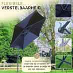 2dekans | ODADDY® Zweefparasol - Tuinparasol met kruisvoet, Tuin en Terras, Ophalen of Verzenden, Zo goed als nieuw