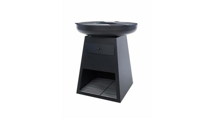 Havana BBQ Grill Plancha Zwart Vuurschaal Fire Pit Staal..., Tuin en Terras, Barbecue-accessoires, Nieuw, Verzenden