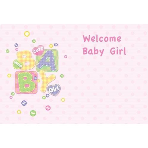 Bloemenkaartjes Baby Girl- Welcome pakje 50 Wenskaarten, Huis en Inrichting, Woonaccessoires | Kunstplanten en Kunstbloemen, Nieuw