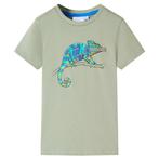 vidaXL Kindershirt met korte mouwen 104 lichtkakikleurig, Verzenden, Nieuw