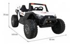 24V Beach buggy Wit, High speed 15km/h, 2 zitter, 2.4ghz 4WD, Ophalen of Verzenden, Nieuw