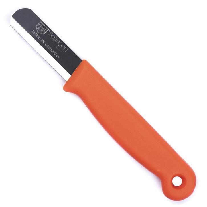 Solingen Bandstaal Mes – HACCP – Oranje – RVS Lemmet 4, Huis en Inrichting, Keuken | Bestek, Los bestek, Nieuw, Vaatwasserbestendig