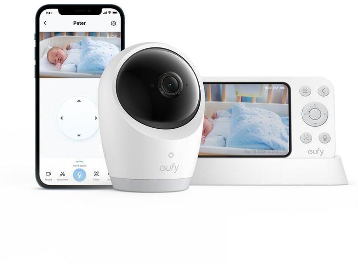 Eufy Baby Monitor E21 - Babyfoon - 4K UHD - Hybride, Huis en Inrichting, Woonaccessoires | Overige, Zo goed als nieuw, Verzenden