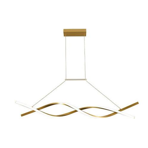 Moderne Hanglamp | Kono | 33W | 100cm | 4000K | Goud, Huis en Inrichting, Lampen | Hanglampen, Metaal, Minder dan 50 cm, Ophalen of Verzenden