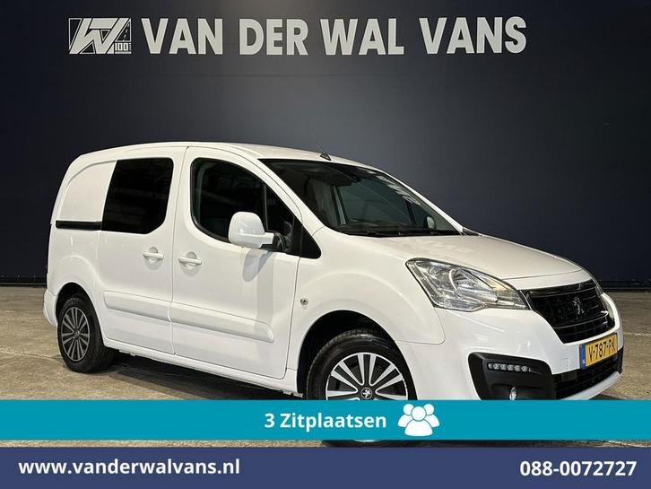 Peugeot Partner | 1.6 BlueHDi L1H1 Euro6 Airco | 3-Zits |, Auto's, Bestelauto's, Dealer onderhouden, Lease, Handgeschakeld, Diesel